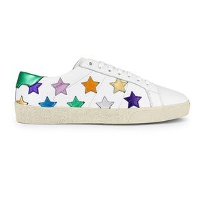 Saint Laurent Star Sneakers - multicolored metallic - size 39 EU